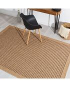 Tapis aspect Jute Naturel marron - 120x170 cm