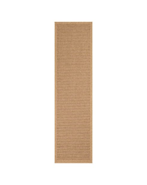 Tapis aspect Jute Naturel marron - 80x300 cm