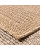 Tapis aspect Jute Naturel marron - 80x300 cm