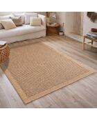 Tapis aspect Jute Naturel marron - 80x300 cm