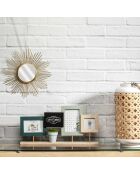 Espejo solar dorado - 33x33 cm