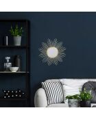 Espejo solar dorado - 33x33 cm