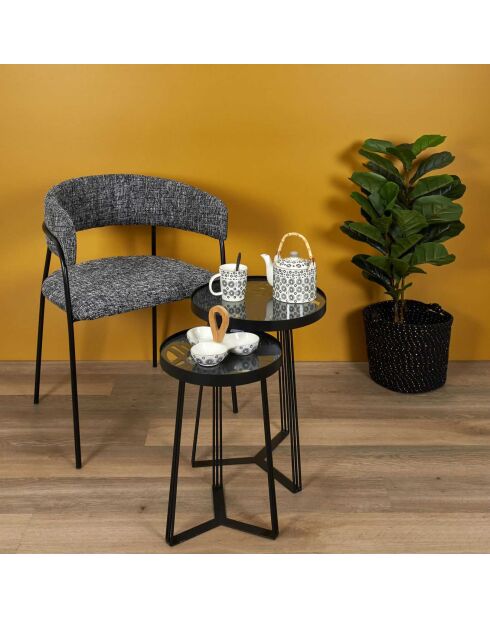 Théière Mirage noir/blanc - 85 cl