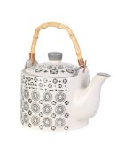 Théière Mirage noir/blanc - 85 cl