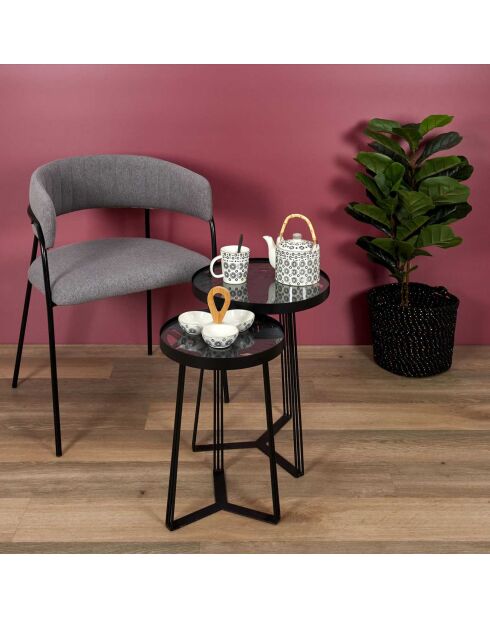 Théière Mirage noir/blanc - 85 cl