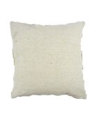 Coussin ethnique relief losange beige - 40x40 cm
