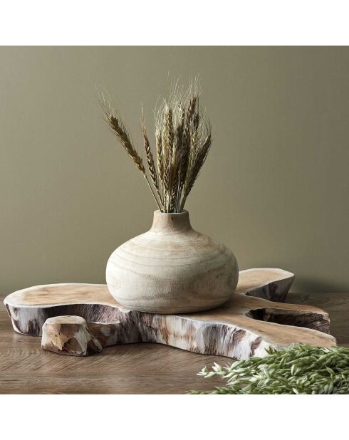 Vase ruche Bancoulier natural - 20.7x14.5x20.7 cm