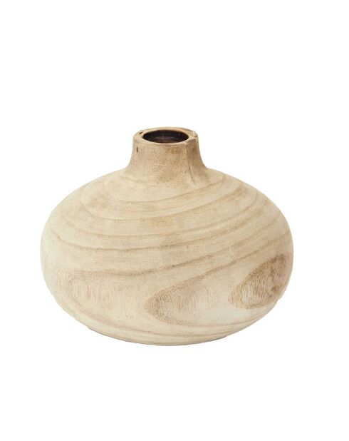 Vase ruche Bancoulier natural - 20.7x14.5x20.7 cm