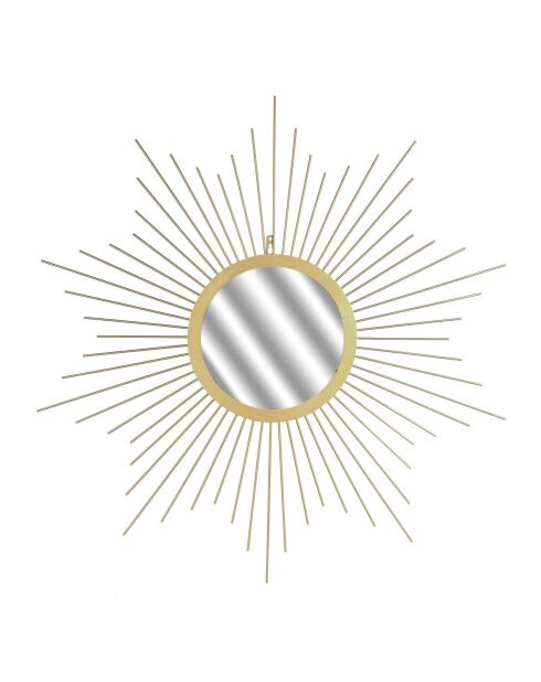 Miroir soleil doré - D.66 cm