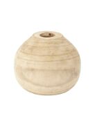 Vase rond Bancoulier natural - 19.3x15.6x19.3 cm