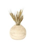Vase rond Bancoulier natural - 19.3x15.6x19.3 cm