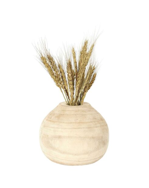 Vase rond Bancoulier natural - 19.3x15.6x19.3 cm