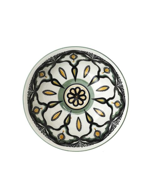 6 Coupelles mandala vertes - D.15.5 cm