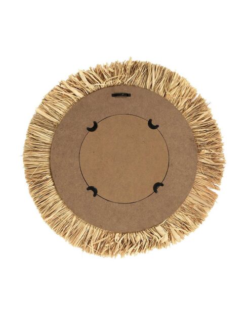 Miroir sauvage beige/noir - D.58 cm