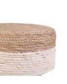 Tabouret tressé sable - 30x43x30 cm