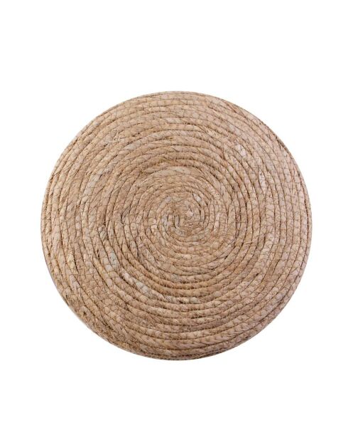 Tabouret tressé sable - 30x43x30 cm