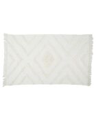 Tapis ethnique Tufte blanc - 120x170 cm