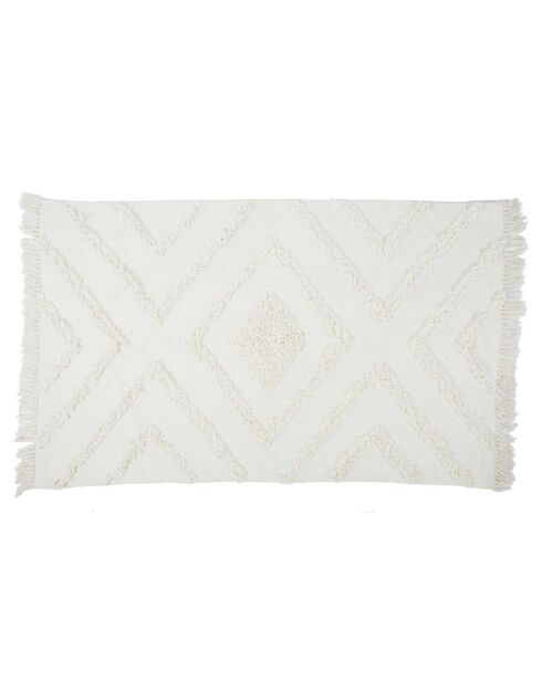 Tapis ethnique Tufte blanc - 120x170 cm