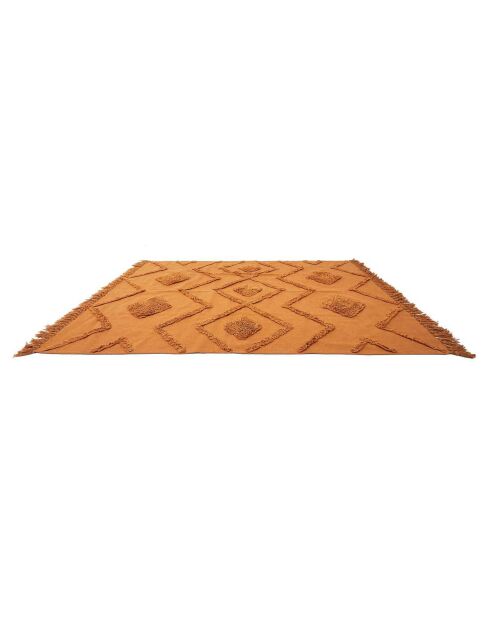 Tapis ethnique Tufte orange - 120x170 cm