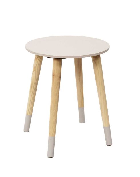 2 Tables gigognes bicolores roses - 43x48x43 cm