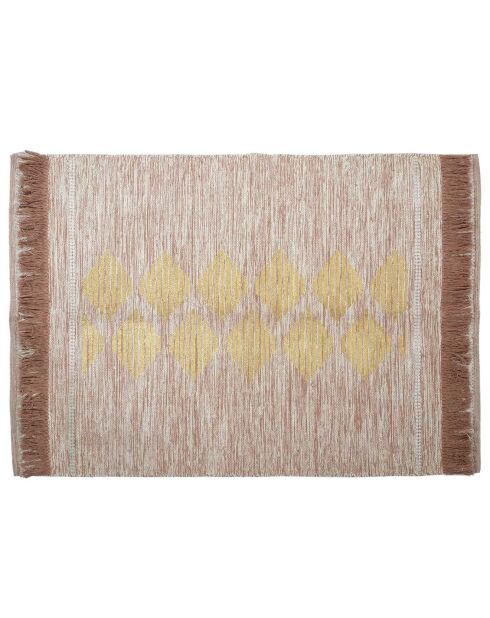 Tapis nude imprimé marron - 120x170 cm