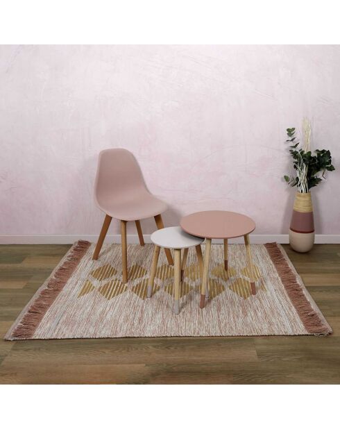 Tapis nude imprimé marron - 120x170 cm