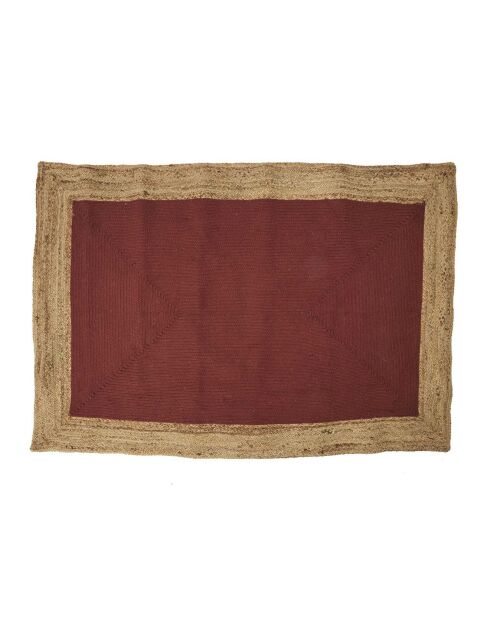 Tapis rond en Jute & Coton beige - 120x170 cm