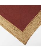 Tapis rond en Jute & Coton beige - 120x170 cm