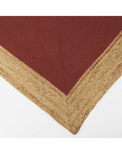 Tapis rond en Jute & Coton beige - 120x170 cm