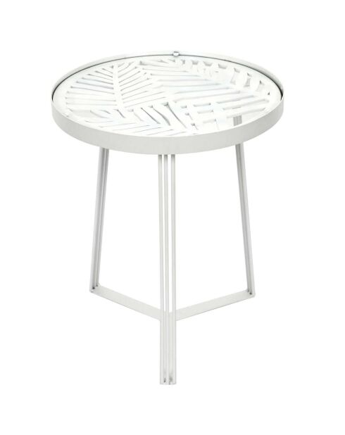 2 Tables gigognes Wild blanches - 40x50x32 cm