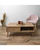 Table basse Bali marron - 110x41.4x59 cm