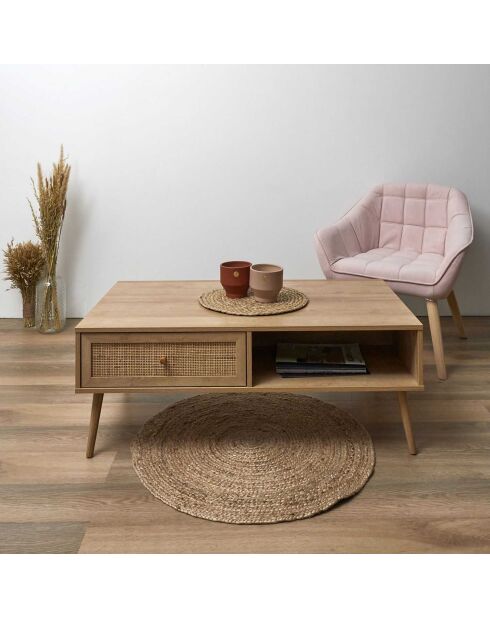 Table basse Bali marron - 110x41.4x59 cm