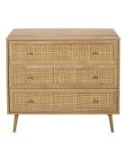Commode 3 tiroirs Bali marron - 90x79x39 cm