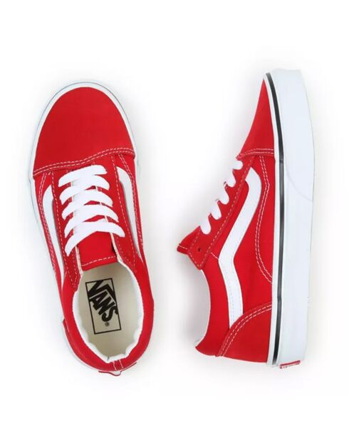 Sneakers en Velours de Cuir & Textile UY Old Skool rouge