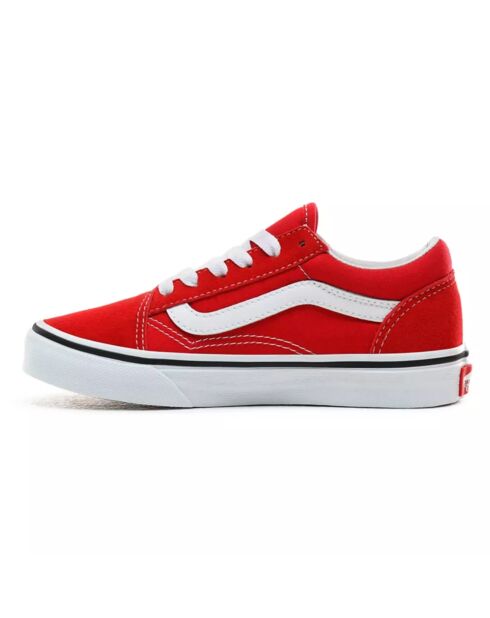 Sneakers en Velours de Cuir & Textile UY Old Skool rouge