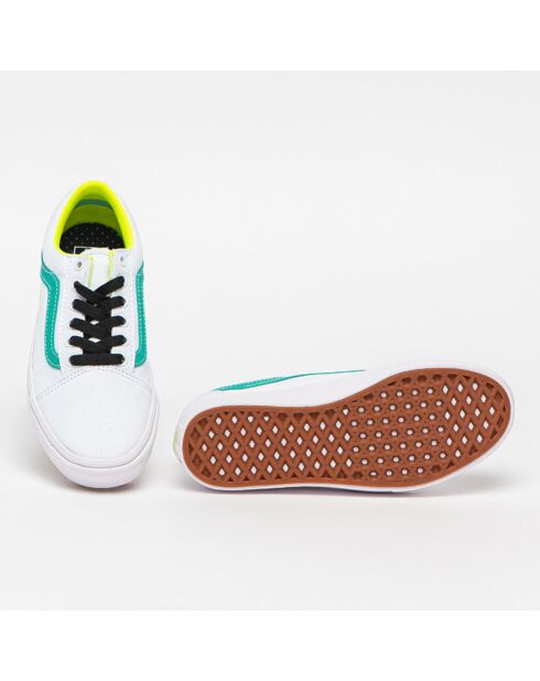 Sneakers ComfyCush Old Skool blanc/vert/jaune