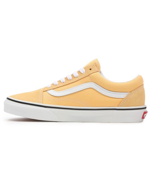Sneakers en Velours de Cuir & Textile Old Skool orange clair