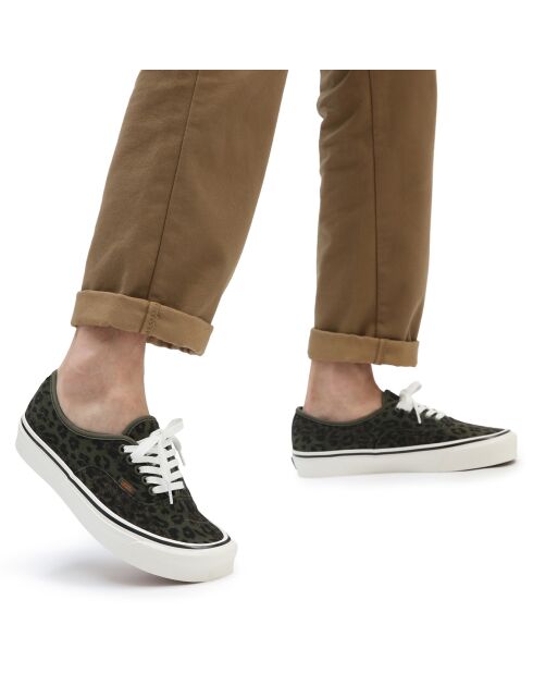 Sneakers en Cuir & Textile Authentic 44 DX kaki