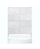Armoire haute eddy blanche - 110x90x35 cm