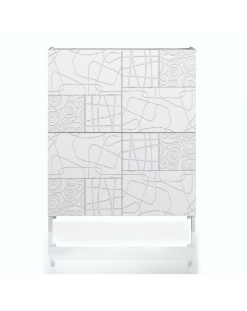 Armoire haute eddy blanche - 110x90x35 cm