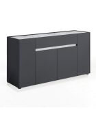 Buffet tonya marble gris - 85x172x39.5 cm
