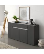 Buffet tonya marble gris - 85x172x39.5 cm