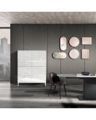 Armoire haute eddy blanche - 110x90x35 cm
