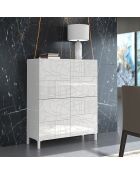 Armoire haute eddy blanche - 110x90x35 cm