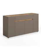 Buffet en bois de tonya gris - 85x172x39.5 cm