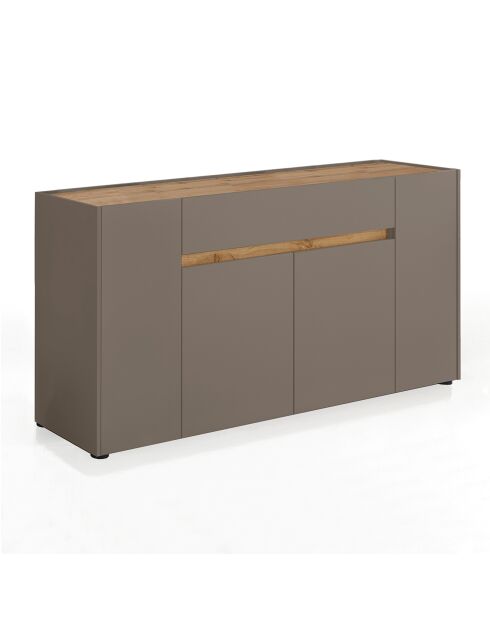 Buffet en bois de tonya gris - 85x172x39.5 cm