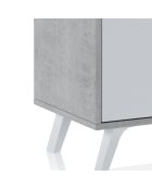 Meuble TV smart blanc - 49x180x40 cm