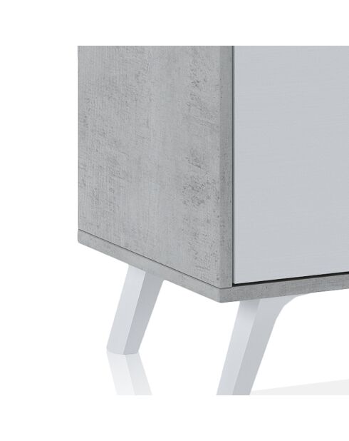 Meuble TV smart blanc - 49x180x40 cm