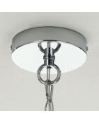 Lustre à 6 lumières jewel chrome - 70x50 cm