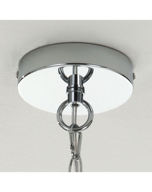 Lustre à 6 lumières jewel chrome - 70x50 cm